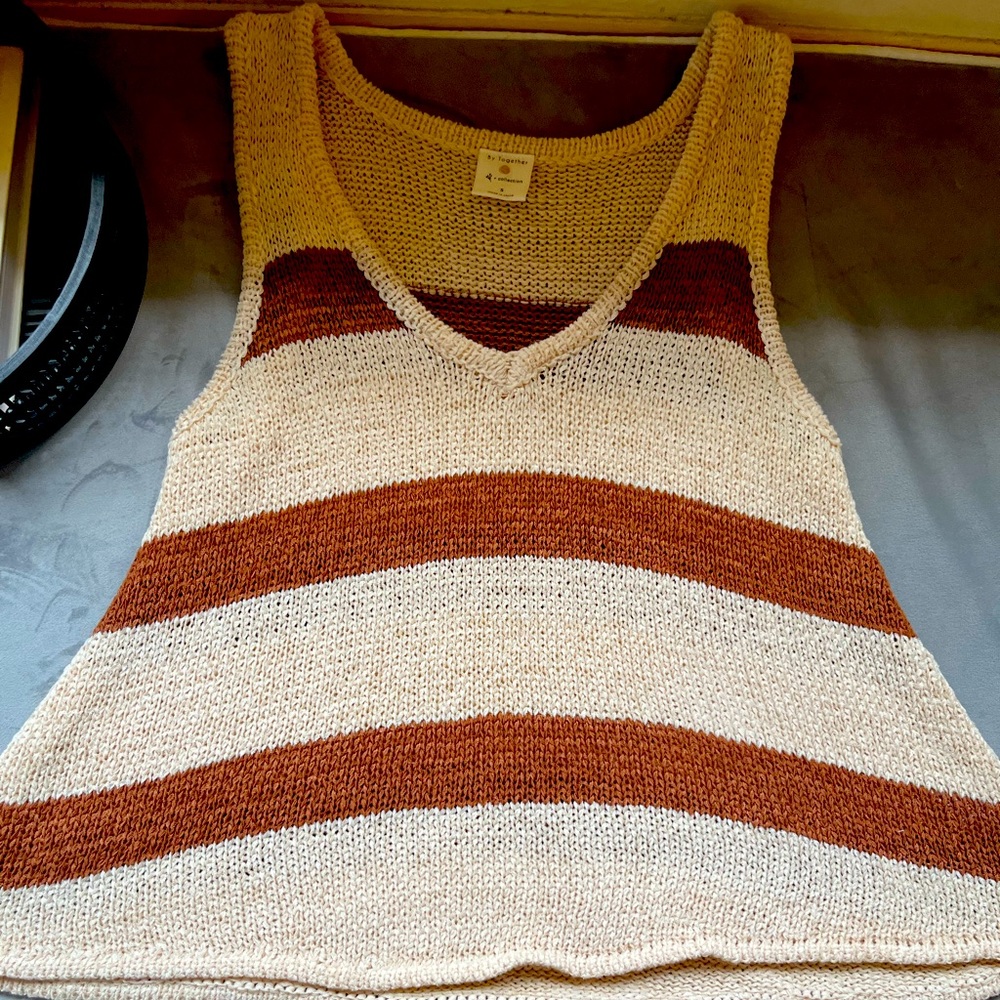 By Together knit striped set